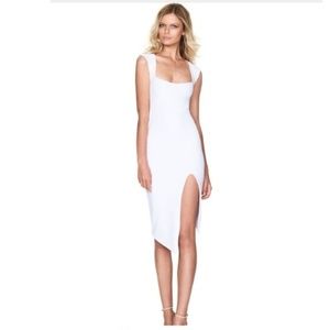 White Autumn Outfit High-end Dress Jumperskirt Evening Party SLING Slim Dress